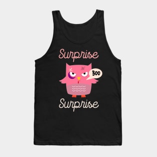 Surprise funny revenge pink owl halloween Tank Top